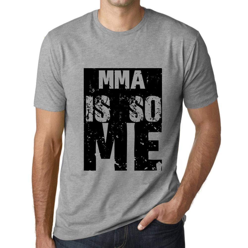 Homme T-Shirt Graphique MMA is So Me Gris Chiné