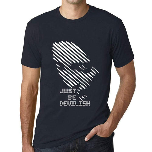 Ultrabasic - Homme T-Shirt Graphique Just be Devilish Marine