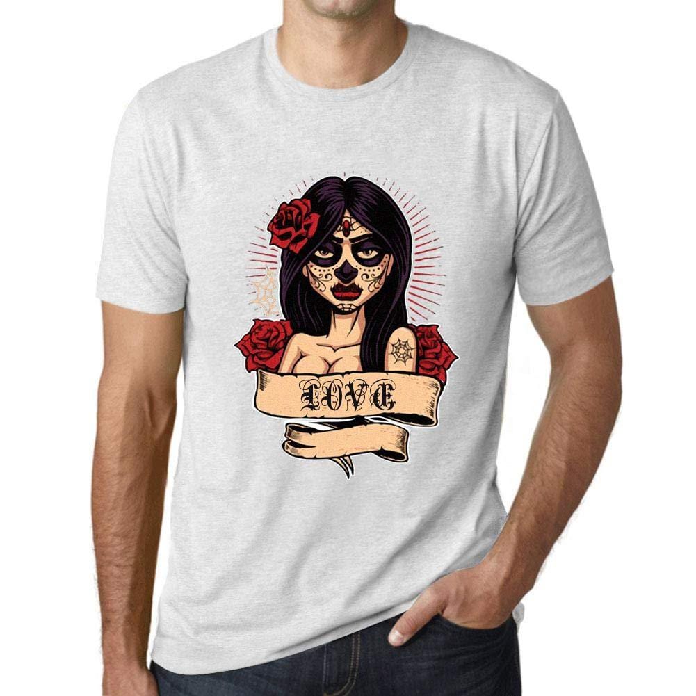 Ultrabasic - Homme T-Shirt Graphique Women Flower Tattoo Love