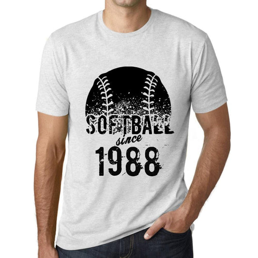Men’s <span>Graphic</span> T-Shirt Softball Since 1988 Vintage White - ULTRABASIC