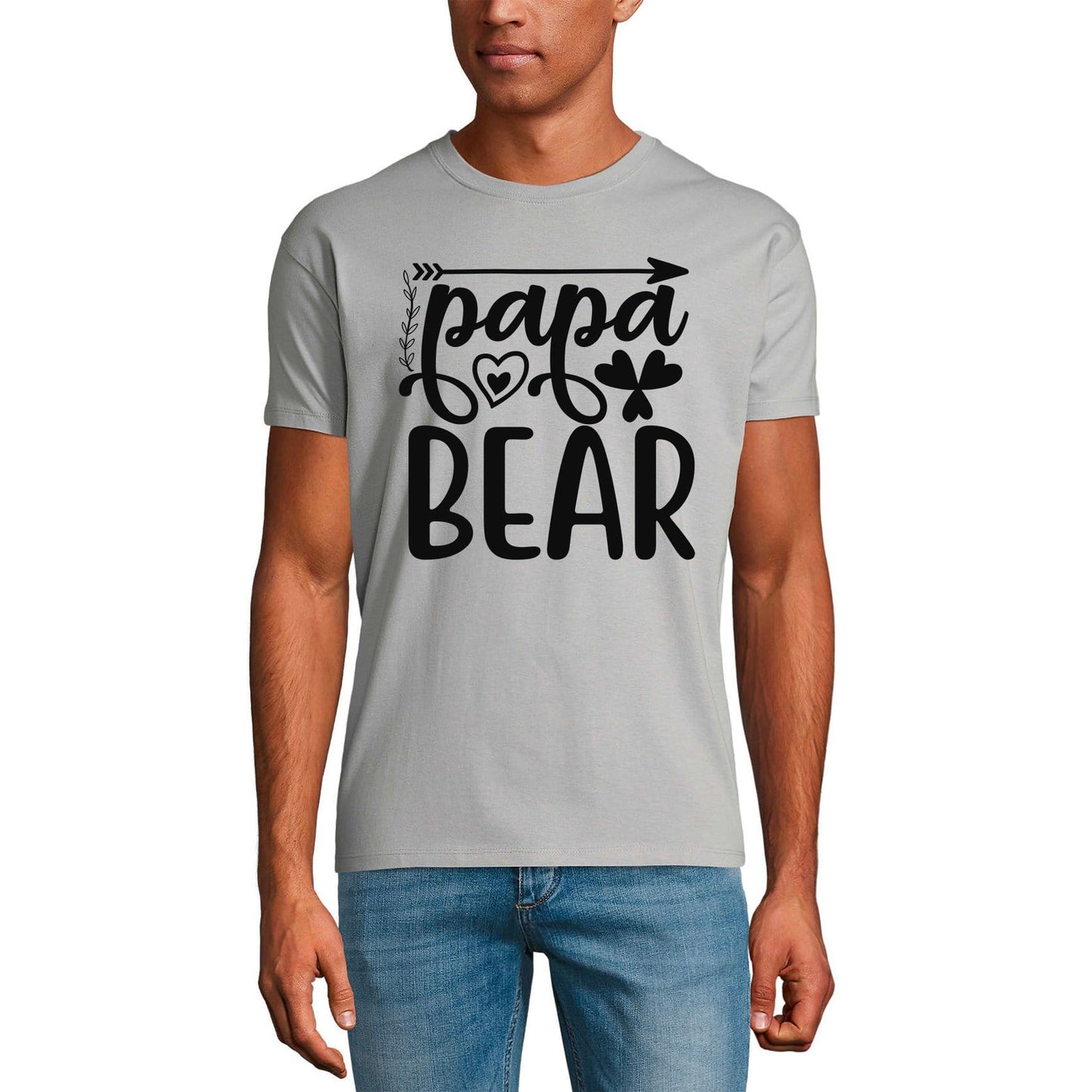 ULTRABASIC Men's Graphic T-Shirt Papa Bear - Gift For Father's Day