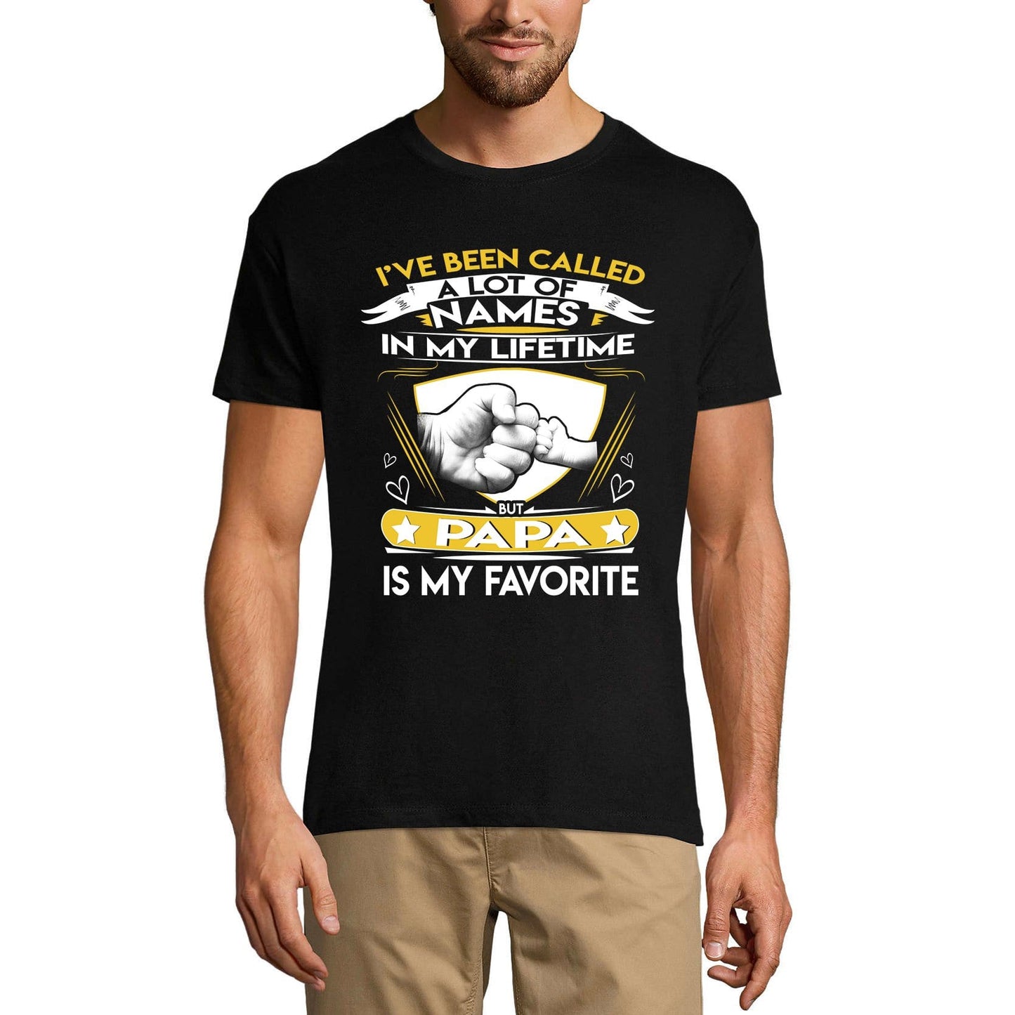 ULTRABASIC Men's T-Shirt Papa Is My Favorite Name - Gift for Father's Day