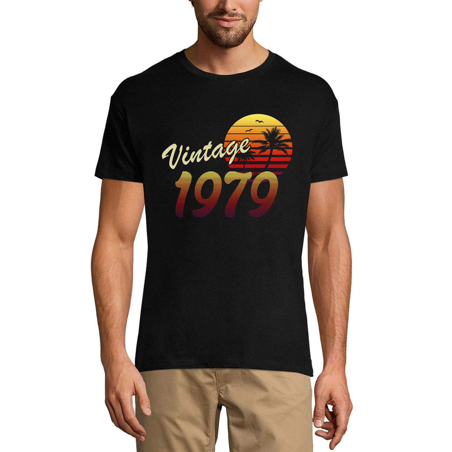 ULTRABASIC Men's T-Shirt Vintage 1979 Sunset - 42nd Birthday Gift Tee Shirt