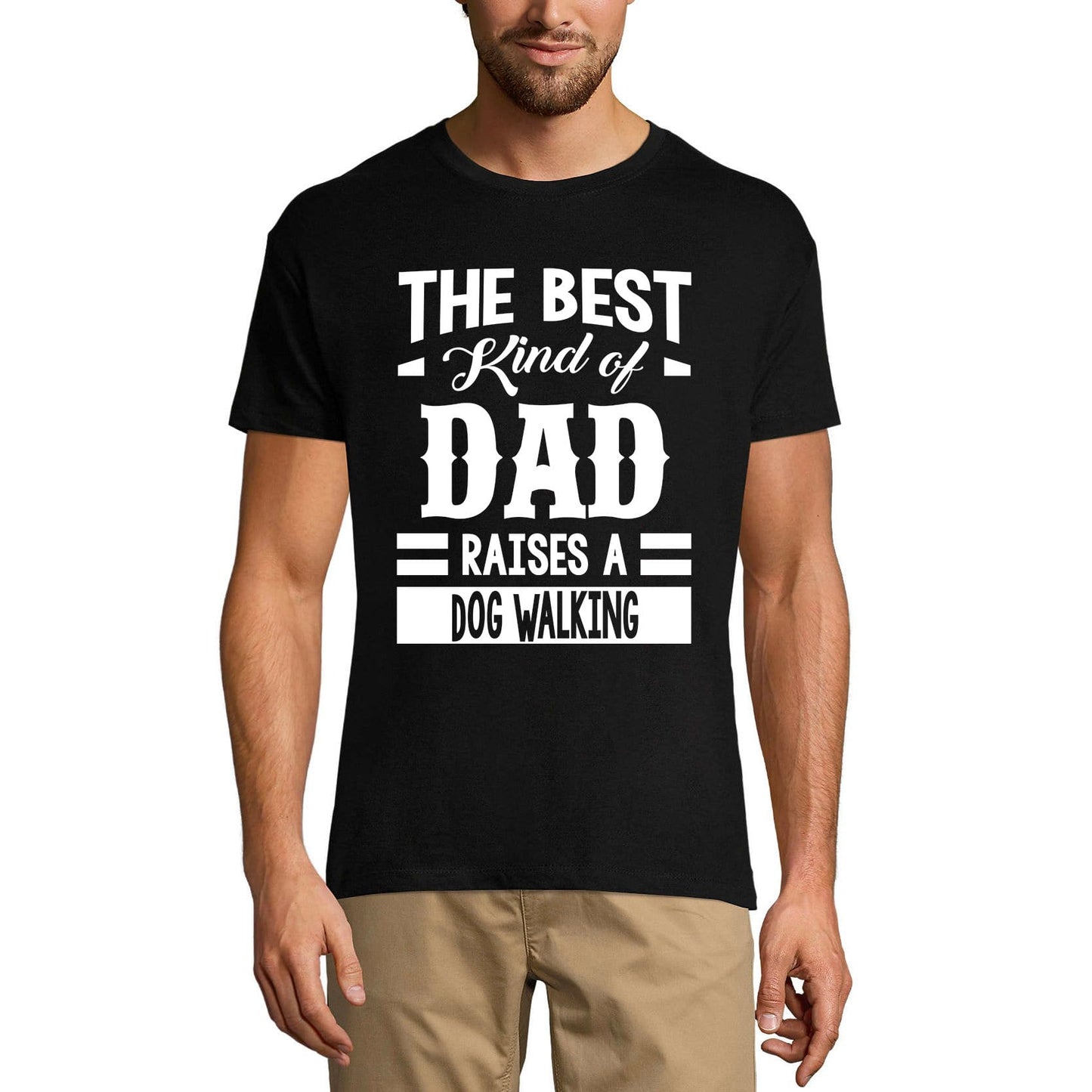 ULTRABASIC Men's Graphic T-Shirt Dad Raises a Dog Walking