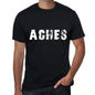 Aches Mens Retro T Shirt Black Birthday Gift 00553 - Black / Xs - Casual
