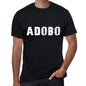 Adobo Mens Retro T Shirt Black Birthday Gift 00553 - Black / Xs - Casual