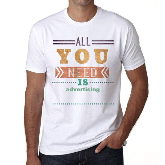 Advertising Mens Short Sleeve Round Neck T-Shirt 00025 - Casual