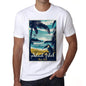 Alad Islet Pura Vida Beach Name White Mens Short Sleeve Round Neck T-Shirt 00292 - White / S - Casual