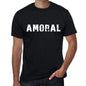 Amoral Mens Vintage T Shirt Black Birthday Gift 00554 - Black / Xs - Casual