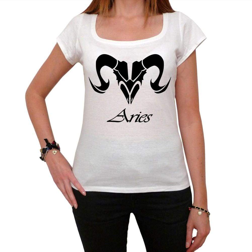 Aries Tribal Tattoo 2 Womens Short Sleeve Scoop Neck Tee 00161