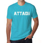 Attach Mens Short Sleeve Round Neck T-Shirt 00020 - Blue / S - Casual