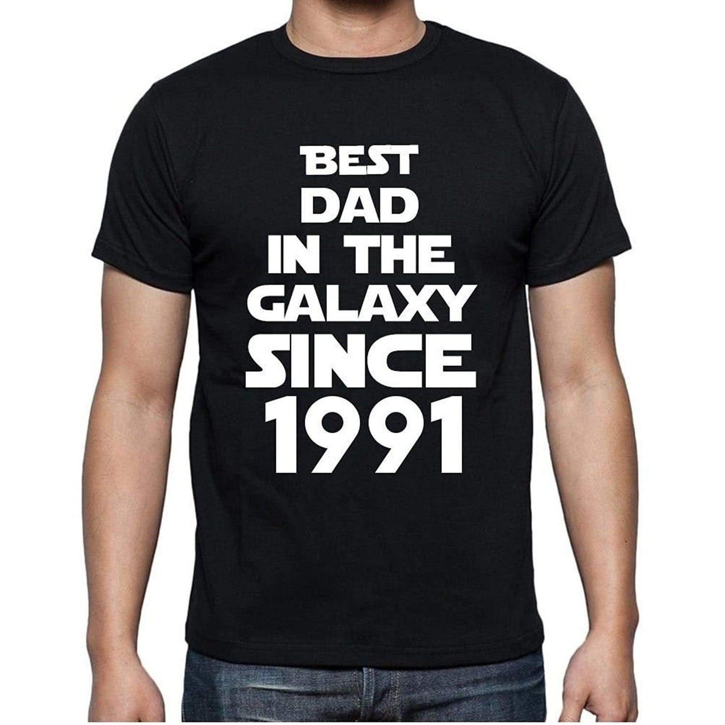 Best Dad 1991 Best Dad Mens T Shirt Black Birthday Gift 00112 - Black / Xs - Casual