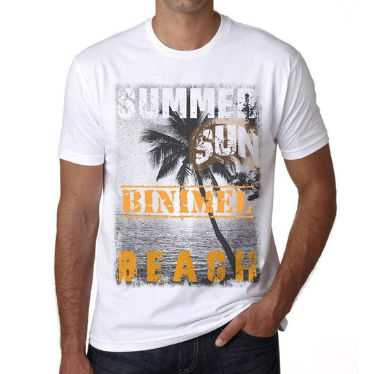 Binimel Mens Short Sleeve Round Neck T-Shirt - Casual