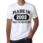 Birthday Gift Made 2002 T-Shirt Gift T Shirt Mens Tee - S / White - T-Shirt