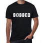 Bobbed Mens Vintage T Shirt Black Birthday Gift 00554 - Black / Xs - Casual