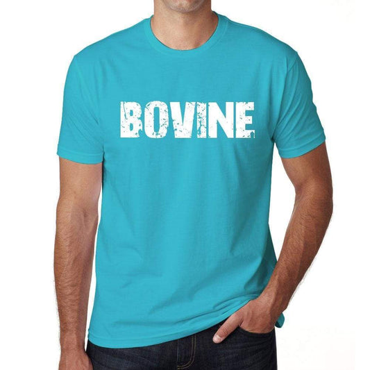 Bovine Mens Short Sleeve Round Neck T-Shirt 00020 - Blue / S - Casual