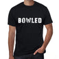 Bowled Mens Vintage T Shirt Black Birthday Gift 00554 - Black / Xs - Casual