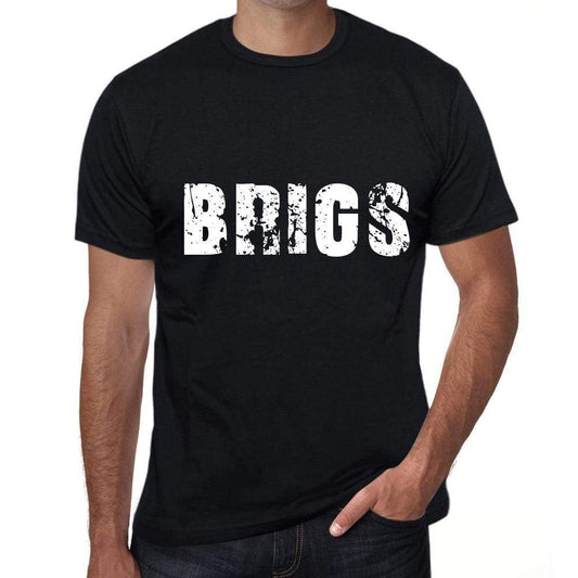 Brigs Mens Retro T Shirt Black Birthday Gift 00553 - Black / Xs - Casual