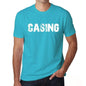 Casing Mens Short Sleeve Round Neck T-Shirt - Blue / S - Casual