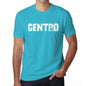 Centro Mens Short Sleeve Round Neck T-Shirt - Blue / S - Casual