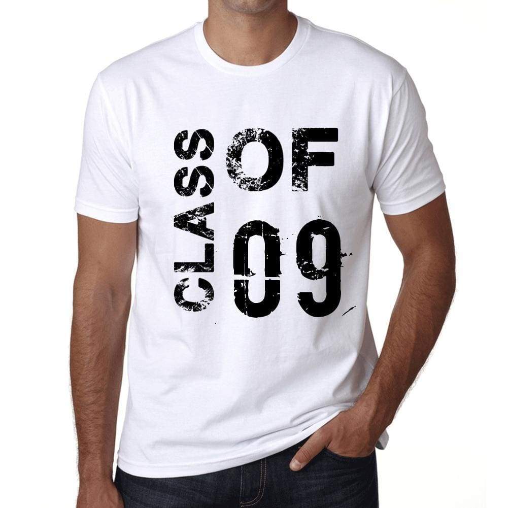 Class Of 09 Mens T-Shirt White Birthday Gift 00437 - White / Xs - Casual