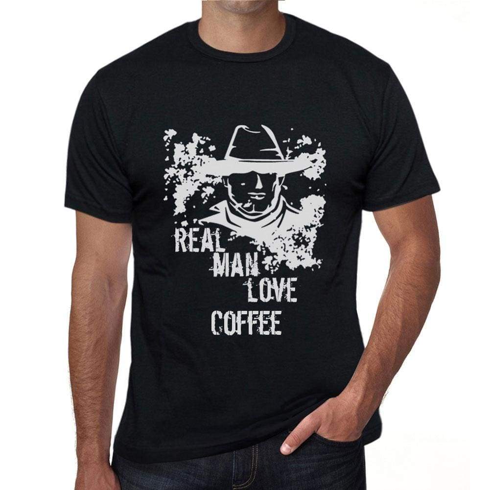 Coffee Real Men Love Coffee Mens T Shirt Black Birthday Gift 00538 - Black / Xs - Casual