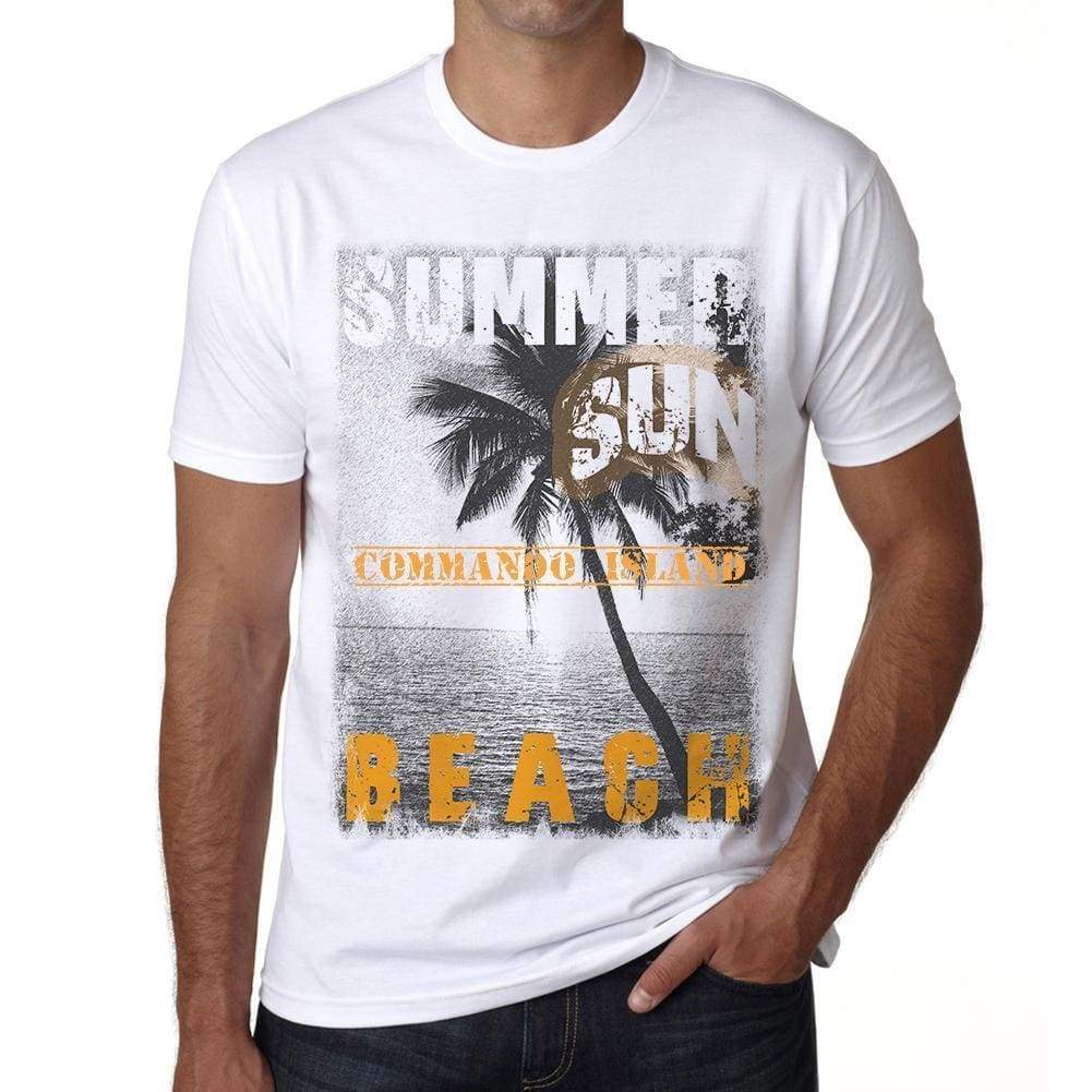 Commando Island Mens Short Sleeve Round Neck T-Shirt - Casual