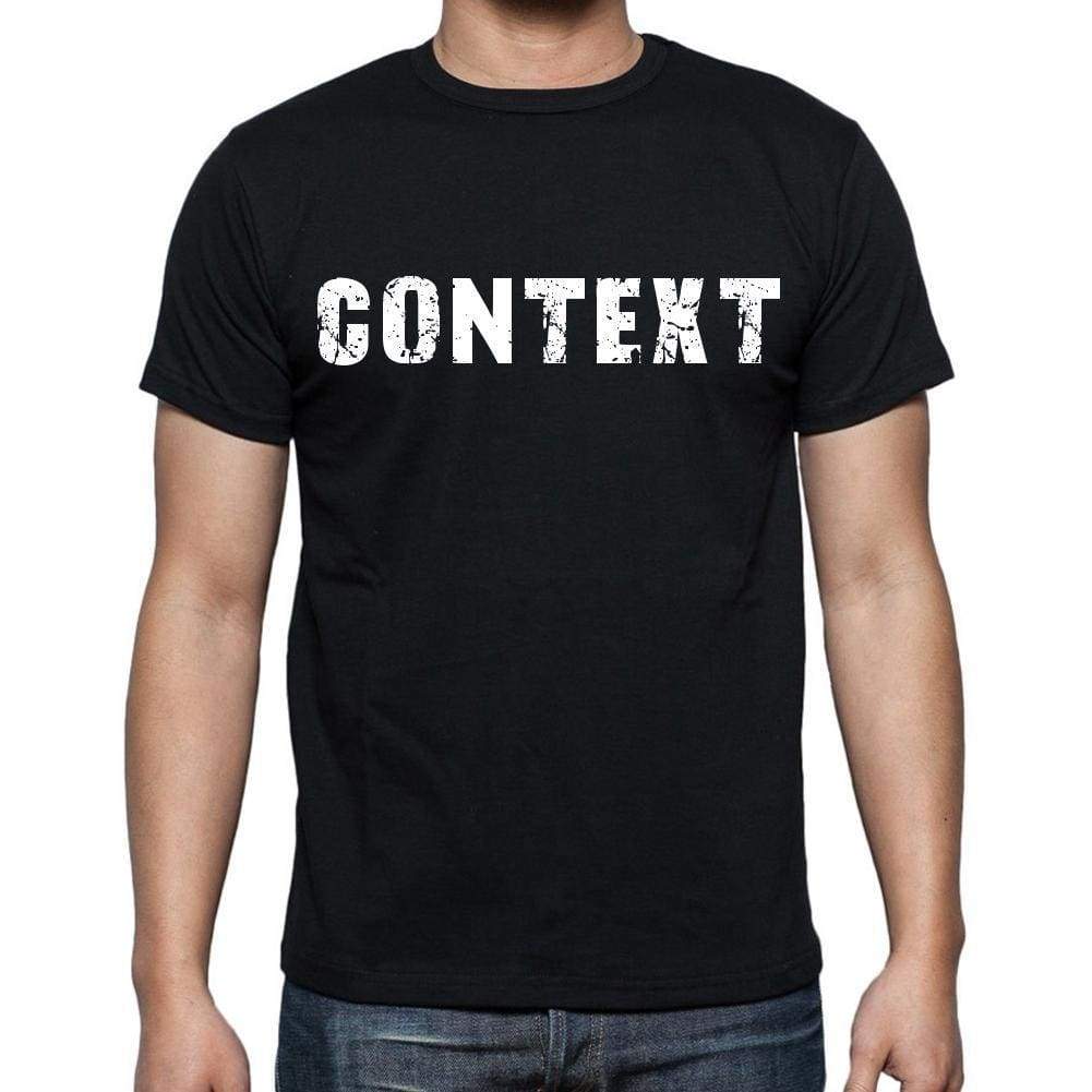 Context Mens Short Sleeve Round Neck T-Shirt Black T-Shirt En