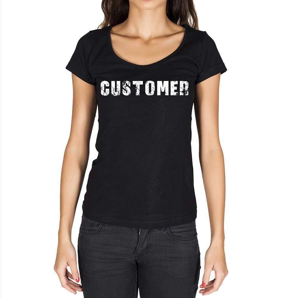 Customer Womens Short Sleeve Round Neck T-Shirt - Casual
