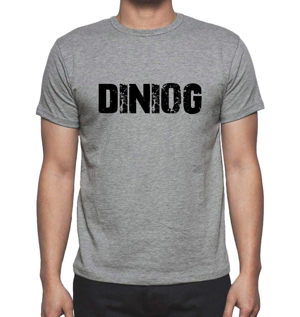 Diniog Grey Mens Short Sleeve Round Neck T-Shirt 00018 - Grey / S - Casual