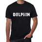 Dolphin Mens Vintage T Shirt Black Birthday Gift 00555 - Black / Xs - Casual