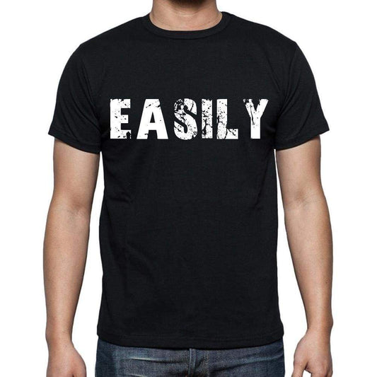 Easily Mens Short Sleeve Round Neck T-Shirt Black T-Shirt En