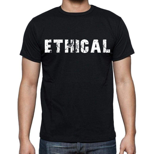 Ethical Mens Short Sleeve Round Neck T-Shirt Black T-Shirt En