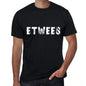 Etwees Mens Vintage T Shirt Black Birthday Gift 00554 - Black / Xs - Casual