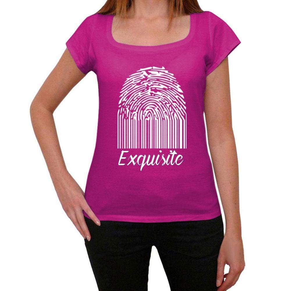 Exquisite Fingerprint Pink Womens Short Sleeve Round Neck T-Shirt Gift T-Shirt 00307 - Pink / Xs - Casual