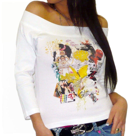 Fiesta: Womens T-Shirt 3/4 Sleeve Femme One In The City