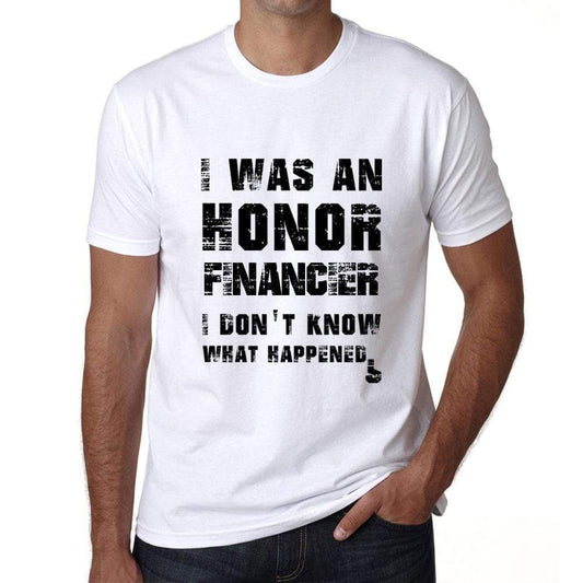 Financier What Happened White Mens Short Sleeve Round Neck T-Shirt 00316 - White / S - Casual