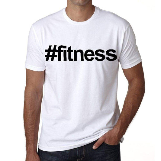 Fitness Hashtag Mens Short Sleeve Round Neck T-Shirt 00076