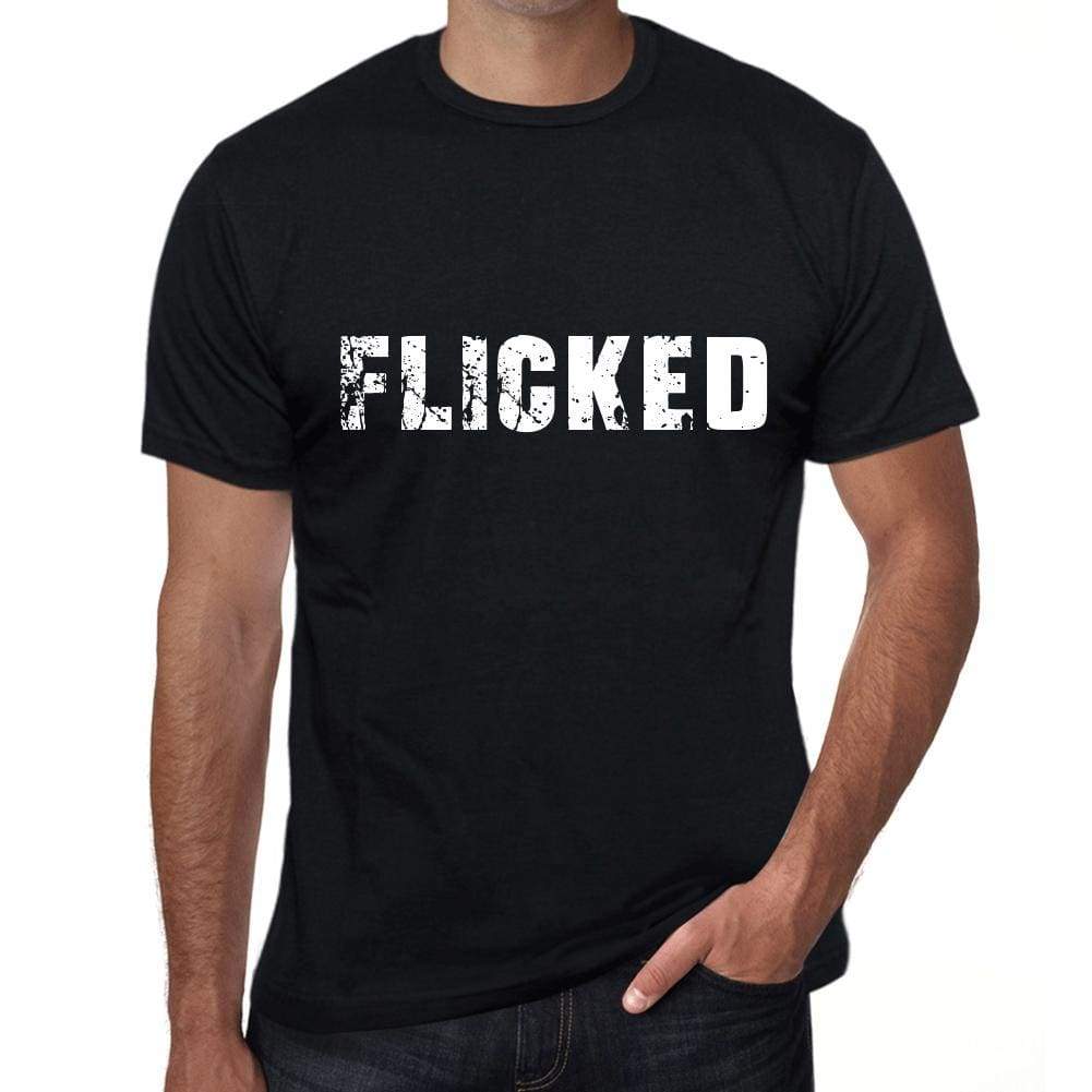 flicked Mens Vintage T shirt Black Birthday Gift 00555 - Ultrabasic