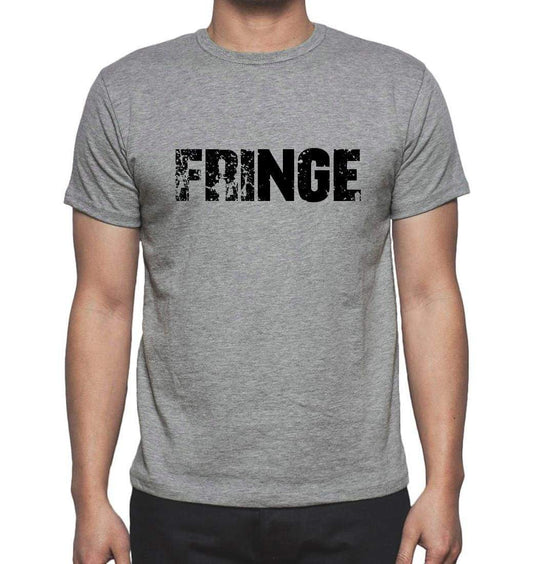 Fringe Grey Mens Short Sleeve Round Neck T-Shirt 00018 - Grey / S - Casual