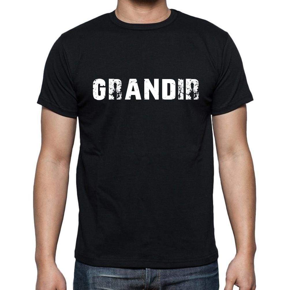 Grandir French Dictionary Mens Short Sleeve Round Neck T-Shirt 00009 - Casual