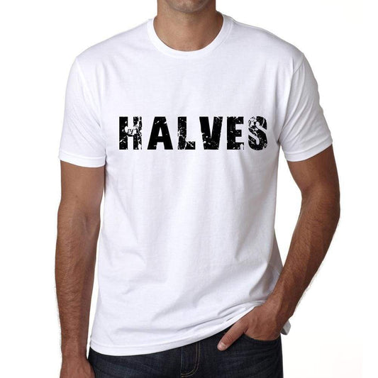 Halves Mens T Shirt White Birthday Gift 00552 - White / Xs - Casual