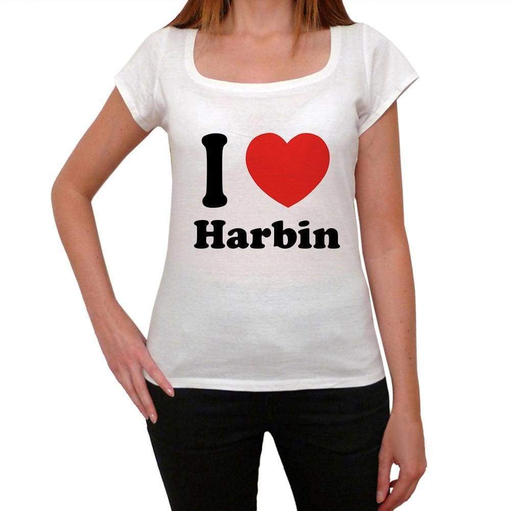 Harbin T Shirt Woman Traveling In Visit Harbin Womens Short Sleeve Round Neck T-Shirt 00031 - T-Shirt