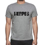 Herpes Grey Mens Short Sleeve Round Neck T-Shirt 00018 - Grey / S - Casual