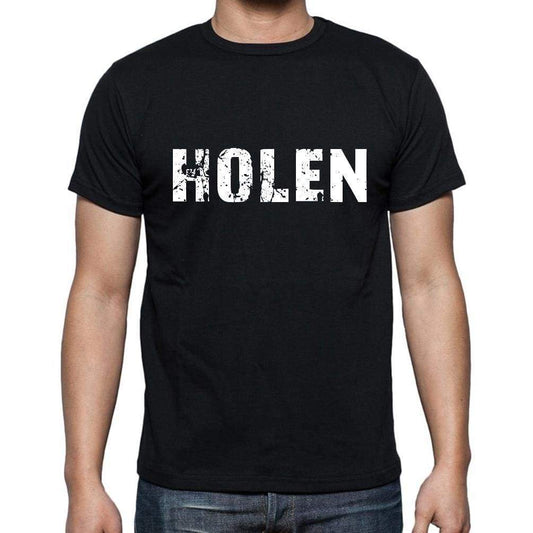Holen Mens Short Sleeve Round Neck T-Shirt - Casual