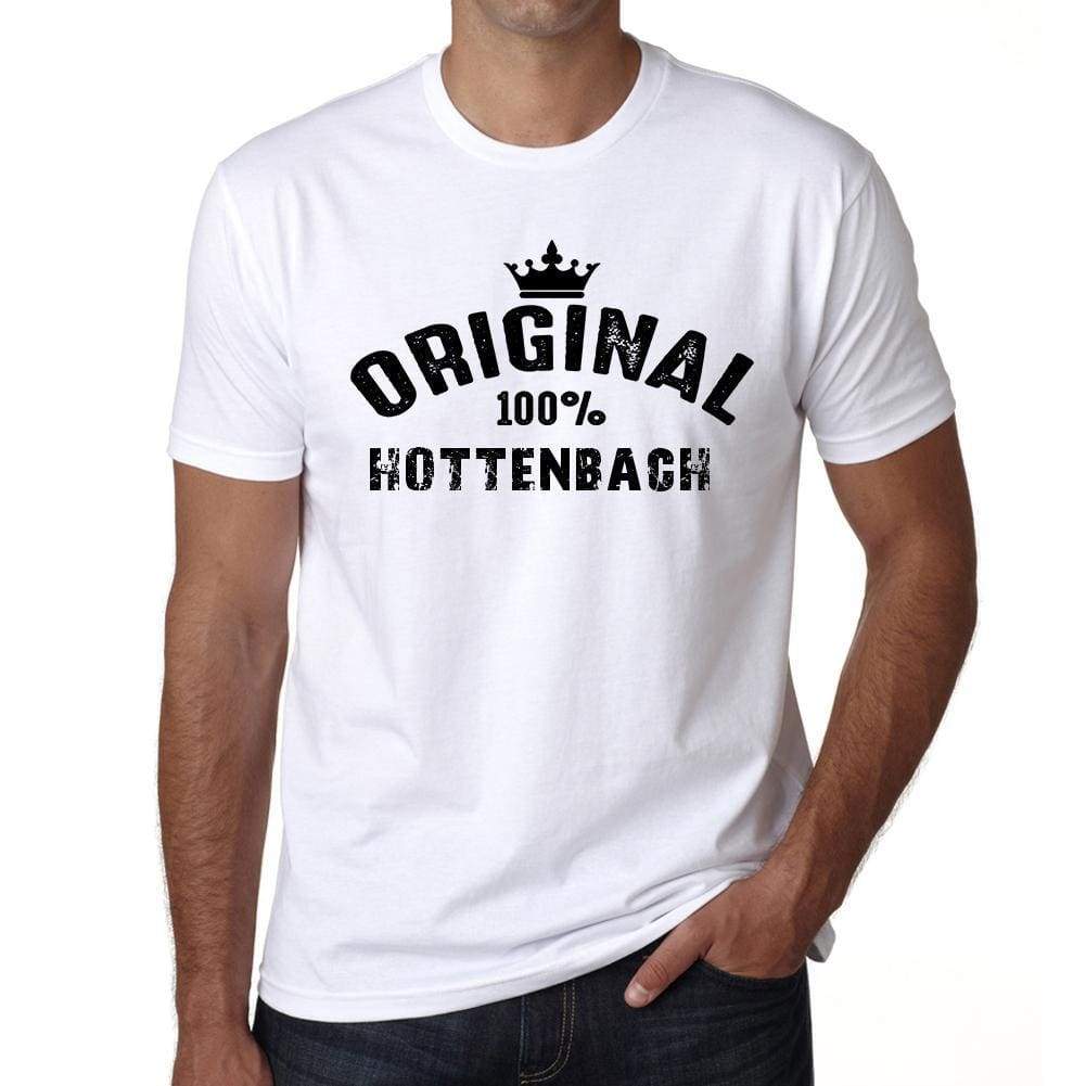 Hottenbach 100% German City White Mens Short Sleeve Round Neck T-Shirt 00001 - Casual