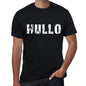 Hullo Mens Retro T Shirt Black Birthday Gift 00553 - Black / Xs - Casual