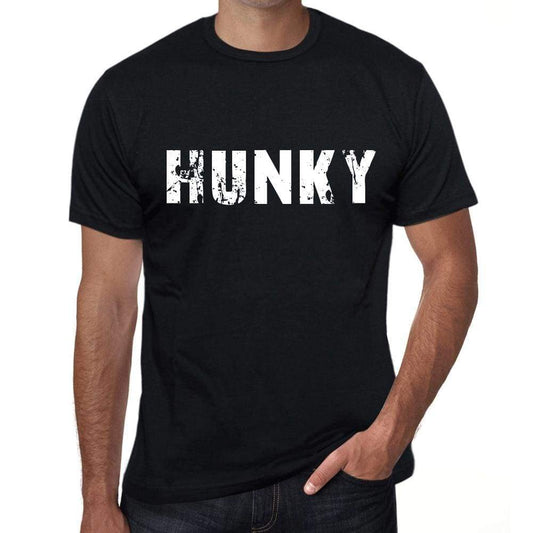 Hunky Mens Retro T Shirt Black Birthday Gift 00553 - Black / Xs - Casual