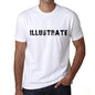 Illustrate Mens T Shirt White Birthday Gift 00552 - White / Xs - Casual