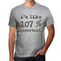 Im Like 100% Important Grey Mens Short Sleeve Round Neck T-Shirt Gift T-Shirt 00326 - Grey / S - Casual
